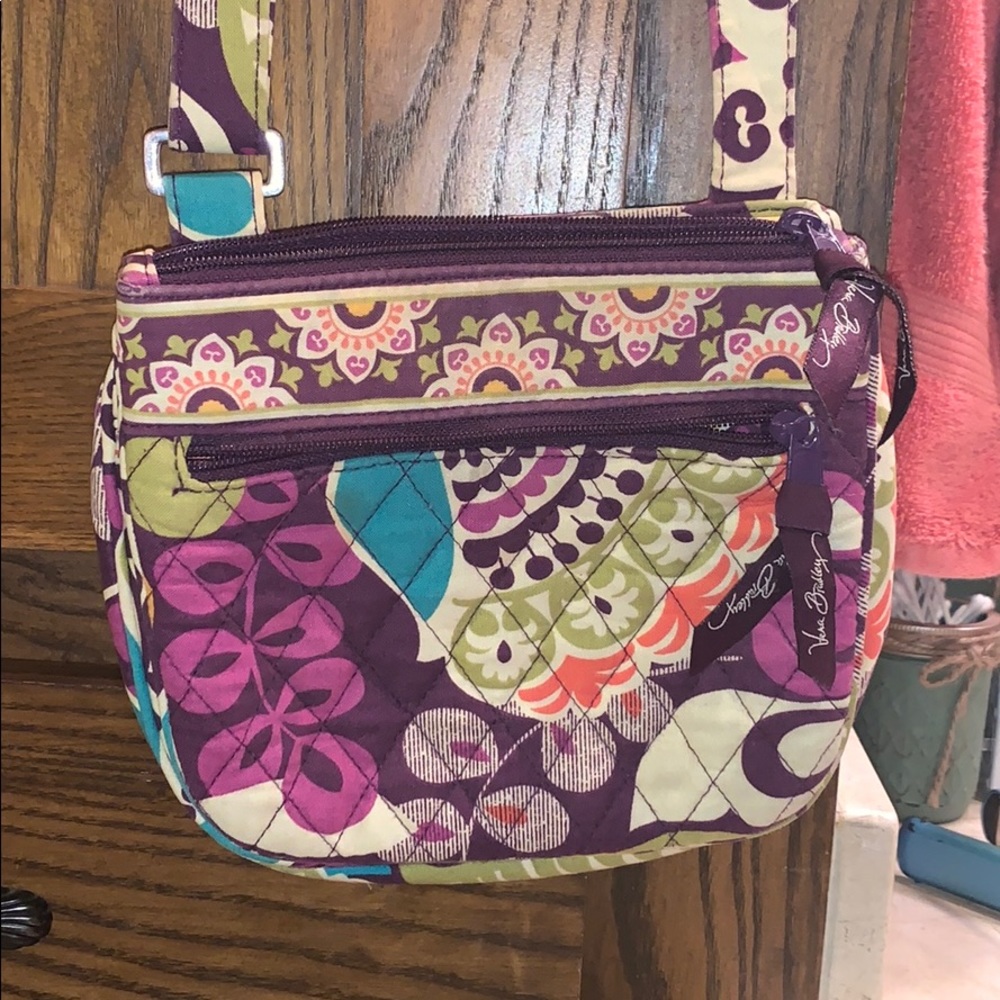 Purple Vera Bradley crossbody purse